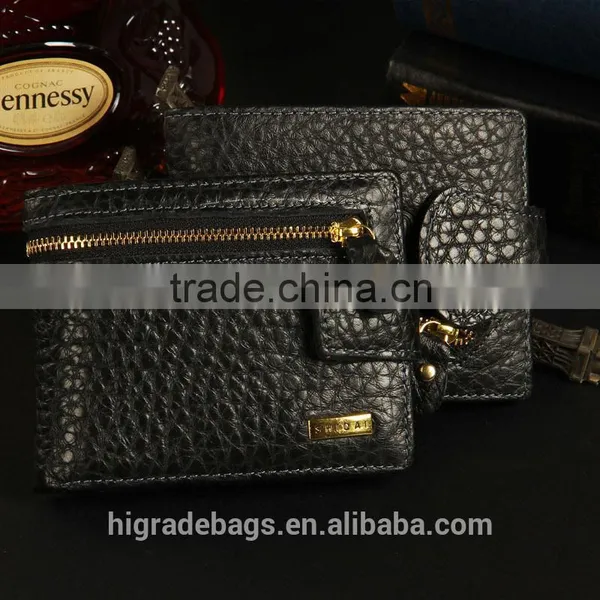 Baellerry Men Leather Wallet With Zipper Pocket photo-5