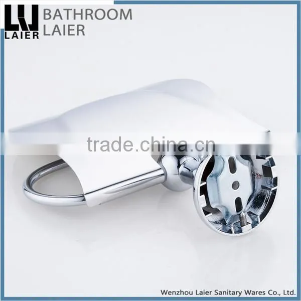 China Manufacture Covered Zinc Alloy Chrome Finishing Bathroom Sanitary Items Wall Mounted Toilet Paper Holder photo-4