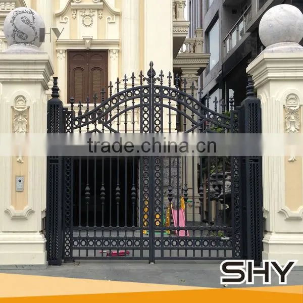 Metal Wrought Iron Beautiful Decoration Door photo-5