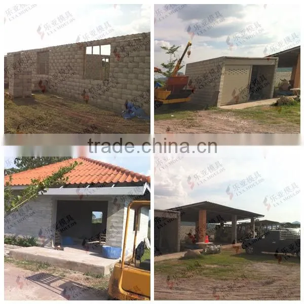 2014 New Design Plastic Mould Interlocking Molds Concrete Hollow Blocks Bricks Making photo-4