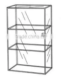 Acrylic Countertop Display Case - Tower 2 Shelf