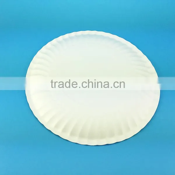 White Round Eco Friendly Round Party Disposable Paper Plate photo-5