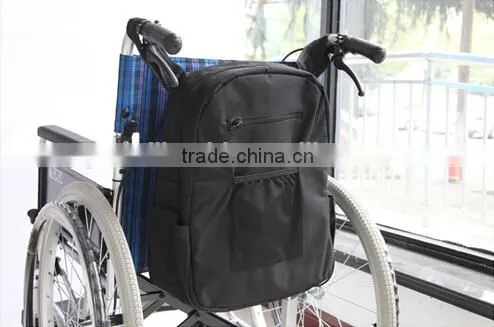 Topmedi Mesh Side Bag Power Electric Wheelchair Pannier Bag With Padded Loop Scooter Bag for Disabled photo-2