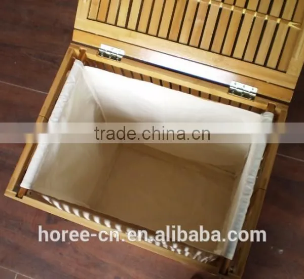 Top Quality Manmade Bamboo Laundry Basket for Bathroom photo-5