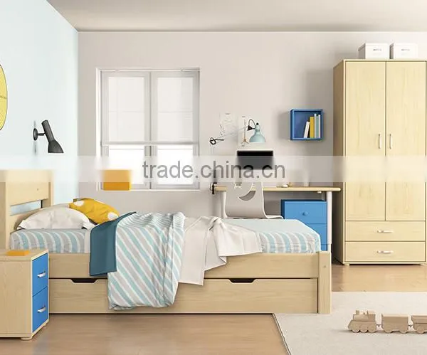 Foshan Factory Supply Modern Design Solid Wood Kids Bed photo-6