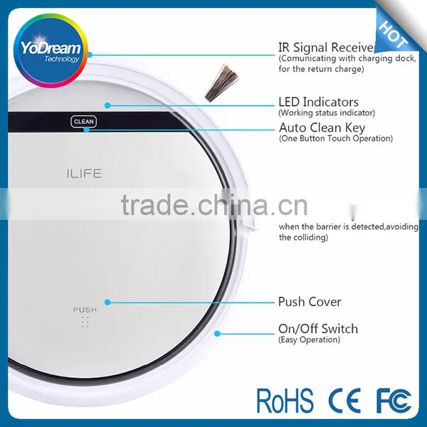 2016 Dropshipper Factory Sell Cleaning Robot Industry Robot Vacuum Cleaner With Mop uv Light Recharging photo-6