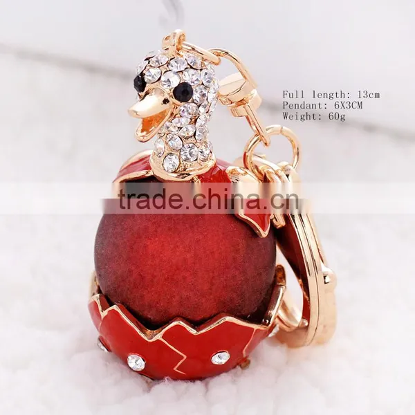 Sparkling Keychain Blingbling Crystal Rhinestone Handbag Charm for Cat Animal Lovers Diamond Kitty Key Ring/Chain photo-3