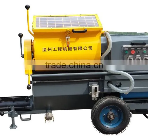 Cement Mortar Mixing Pumping Screeding Grouting Spraying Wall Plastering Rendering Machine photo-2