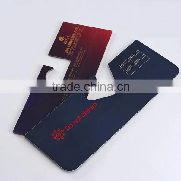 PVC Do Not Disturb Hotel Door Hanger With Hole Punch photo-3