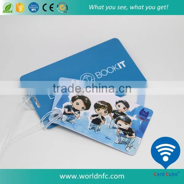 Promotion Plastic Baggage Tag Travel Tag With Transparent String photo-4