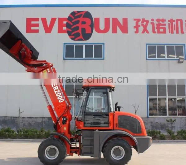Everun Brand CE Approved 2TON Telescopic Arm Boom Wheel Loader