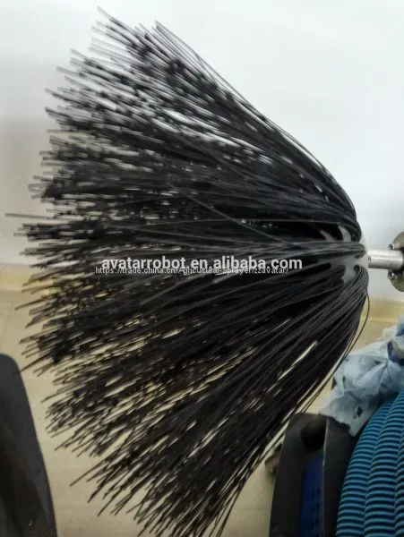 Pipe Sewer Inspection Air Duct Cleaning Brushing Machine With Cable photo-4