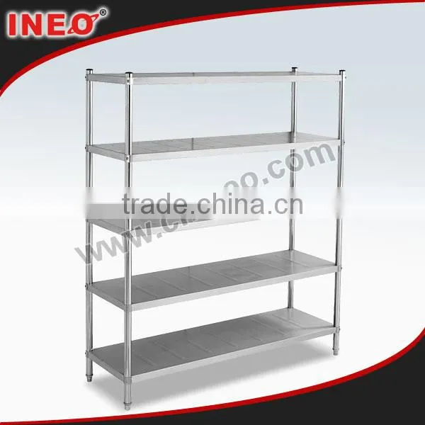 5 Layer Vertical Stainless Steel Metal Storage Shelf/Metal Rack Kitchen Stand Kitchen Shelf/Stainless Steel Kitchen Corner Shelf