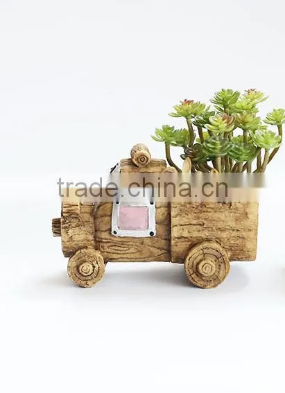 2016 Hot Sale Creative Succulent Planter Zakka Car Cartoon Resin Flower Pots photo-3