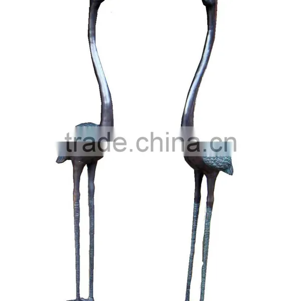 Casting Bronze Crane Sculpture 1m High 1.2meters High Customized Bronze Sculpture photo-2
