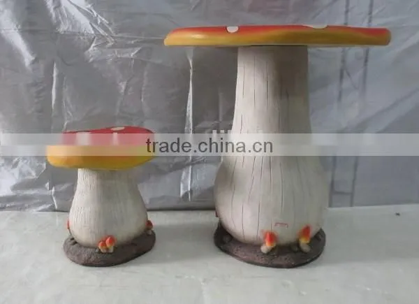 Beautiful Mushroom Shape Fiberglass Garden Chair photo-2