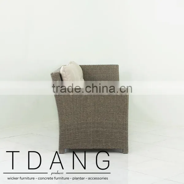 Salinas Wicker Right Hand Sofa 3 Seats - Weather Resistant Outdoor Wicker Love Seat photo-2