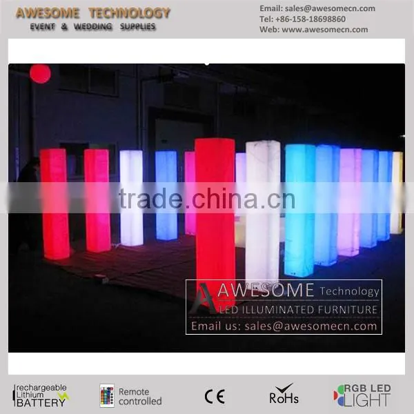 Waterproof Outdoor Led Square Pillar / Color Changing Wedding Pillar photo-3