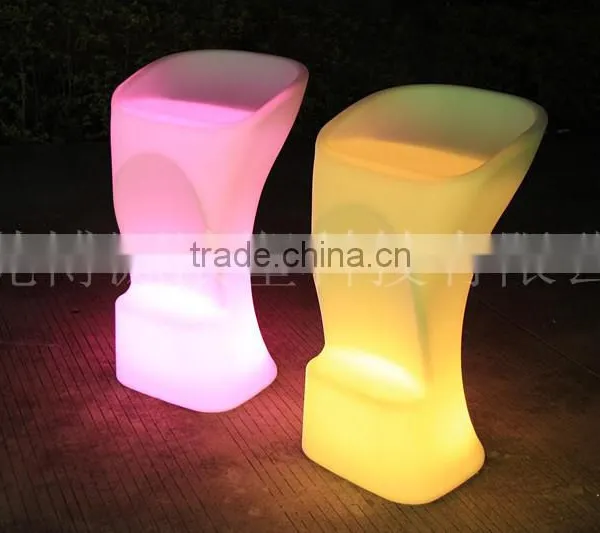 Remote Color Changing Stylish Rechargeable LED Flashing Bar Stool photo-4