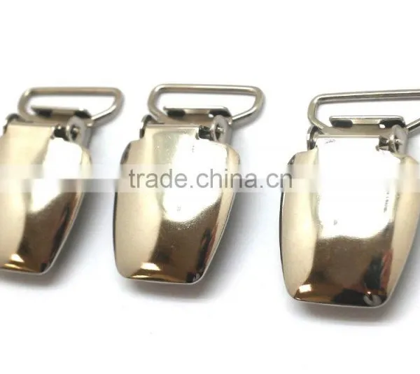 3/4" Wire Loop, High Quality Stamping Steel Metal Suspender Clip With Plastic Teeth Inside for Garment, Cloth Clip photo-6