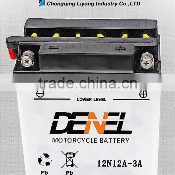 Factory Price Motorcycle Battery 12v 12ah High Quality Dry-charged Battery Supplier photo-2