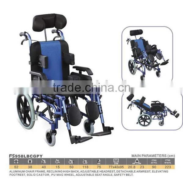 Rehabilitation Therapy Supplies Brain Paralysis Wheelchair Cerebral Palsy Use Kids Wheelchair