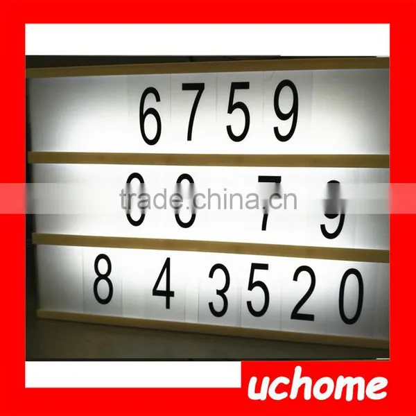 UCHOME Cinematic Light Box / Home Decoration Letter Light Box photo-2