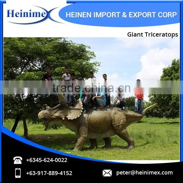 High Quality Best Simulation Jurassic Park Dinosaur Giant Triceratops Model photo-5