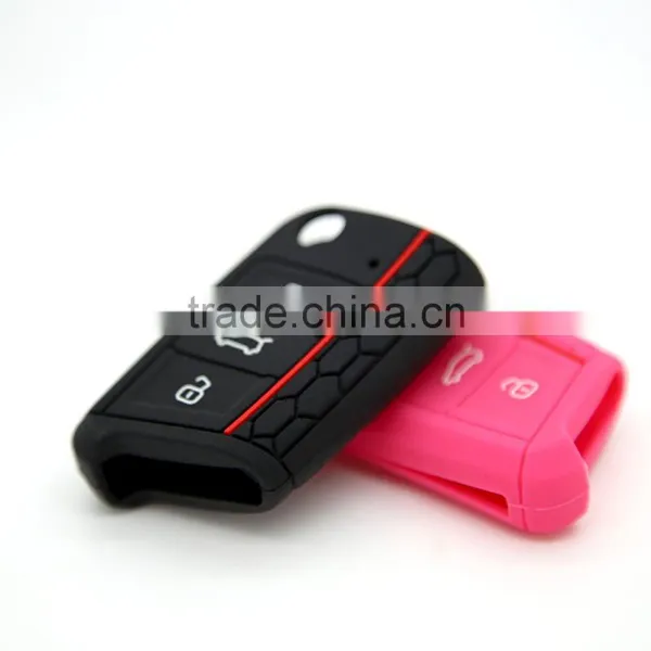 Best Price Custom Car Key Shell Silicone Car Key Cover for VW Golf 7 photo-4
