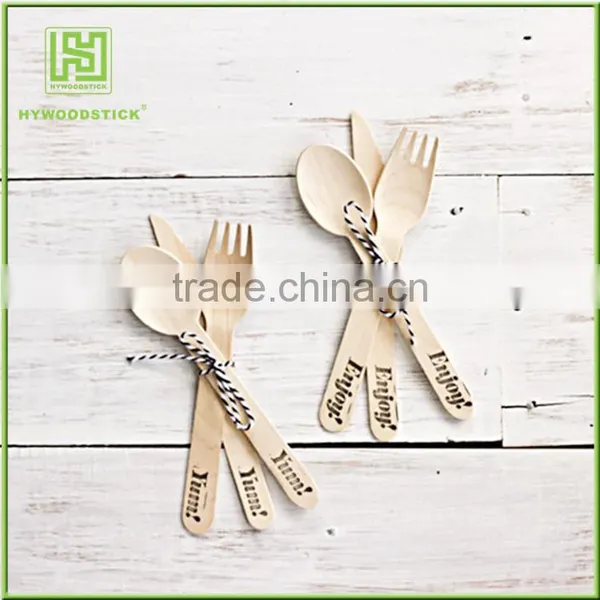 Wooden Tableware Knife Fork Spoon Baby Cutlery photo-5