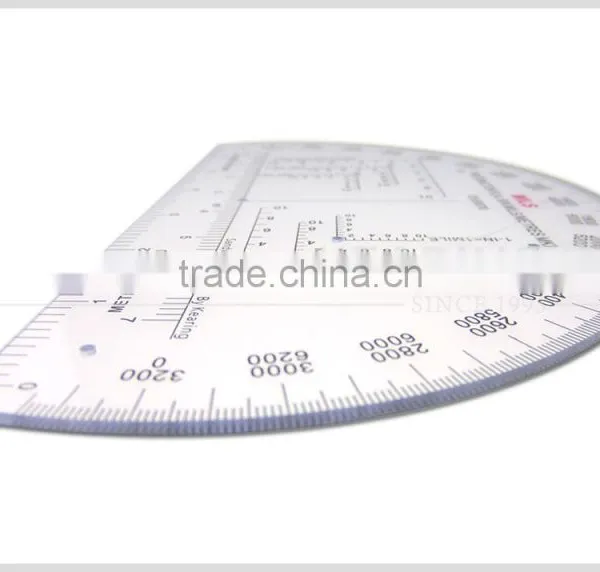 China Kearing Plastic Small Round Accurate 6 Inch Military Protractor photo-3