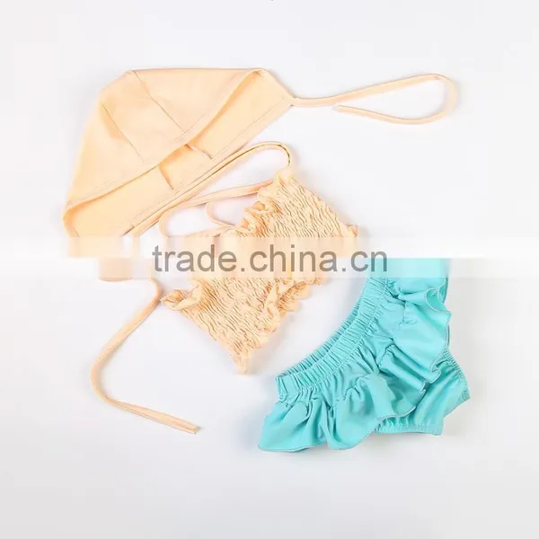 2017 Boutique Summer Baby Swimming Wear Fashion Beach Clothing Set Baby Bikini Children Swimwear photo-2