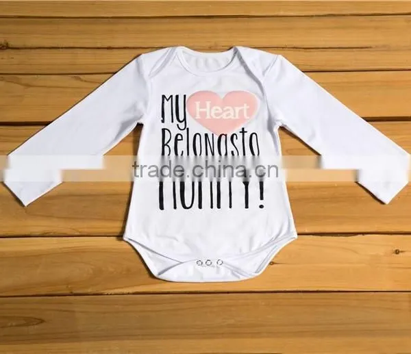 Long Sleeve Infant Baby Jumpsuit Boutique Baby Velantines Cotton Romper New Kids Fall Holiday Cloth photo-5