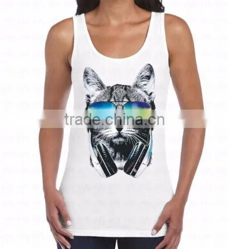 Custom Men and Women Cotton Printing Tank Top photo-5