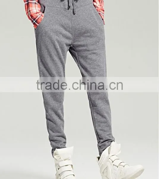 Dark Grey Fashion Leisure Trousers photo-4