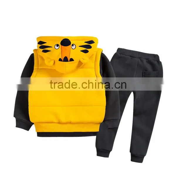 Wholesale Manufacture Children Kids Clothing Girls 3 Pieces Winter Clothes Sets photo-2