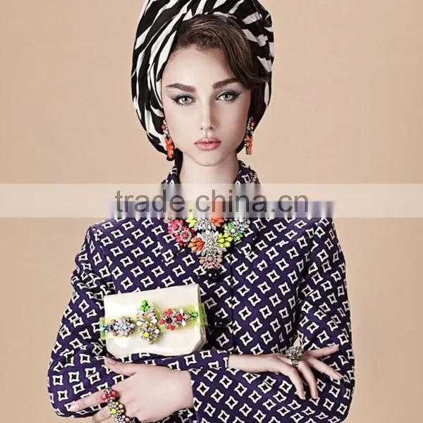 2016 Hot Sales Bulk Flower Resin Crystal Material Gold Chain Flower Pendant Shourouk Statement Necklace Semi Precious Jewellery photo-5