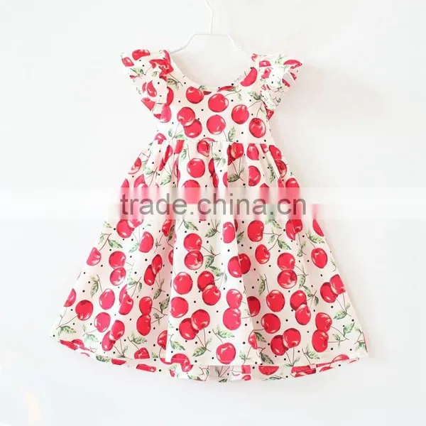 ShiJ Children's Clothing Summer Cute Cherry Baby Dresses photo-6