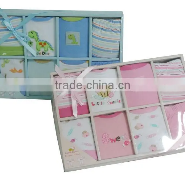 Baby 8pcs Clothes Set Gift Box/baby Wear/baby Garments