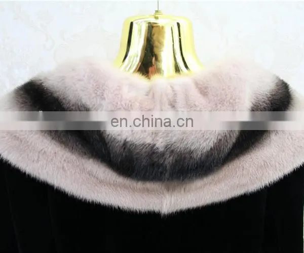 Original Import Mink Fur Coat Jacket New Dyed Fashion Woman Best Selling Long Mink Fur Coat photo-4
