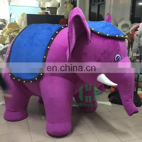 HI CE Customized Giant Inflatable Purple Elephant Costume for Sale photo-3