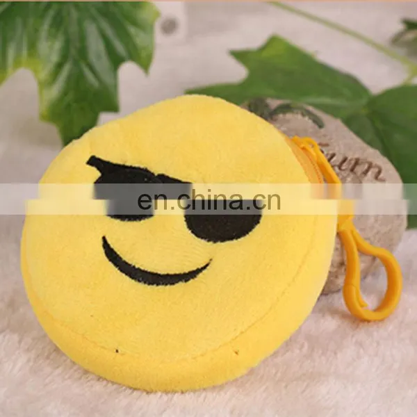 New Popular Design Plush Emoji Wallet Souviners Gift Cute Emoticon Plush Pocket Money Bag Wholesale photo-3
