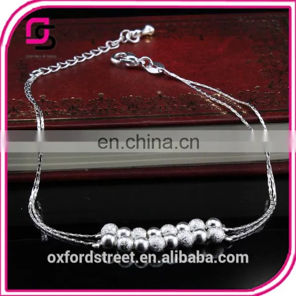 Korean Summer Fashion Cute Heart-shaped Star Silver Ladies and Girls Anklets photo-5