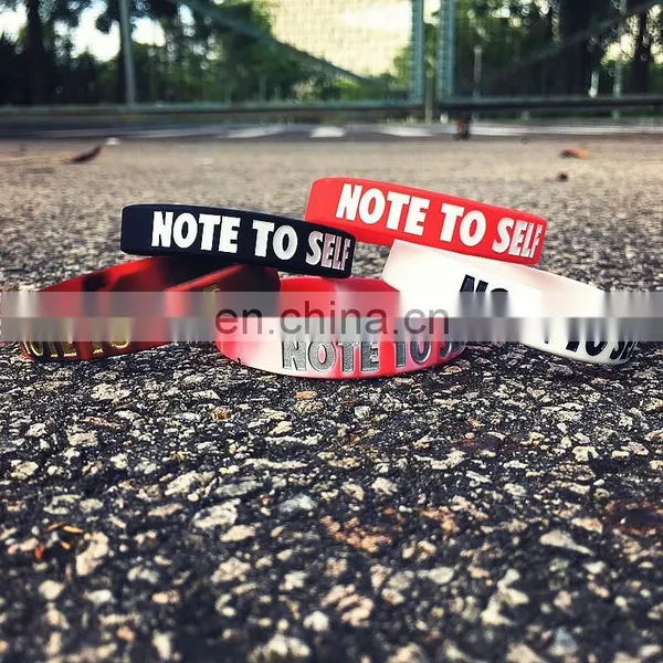 Promotional Logo Printing Siliconen Rubber Bracelet Band photo-2