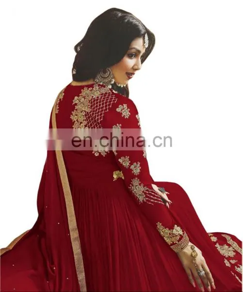 Latest Anarkali Party Wear Semi-Stitched Suits Designs 2017 photo-2