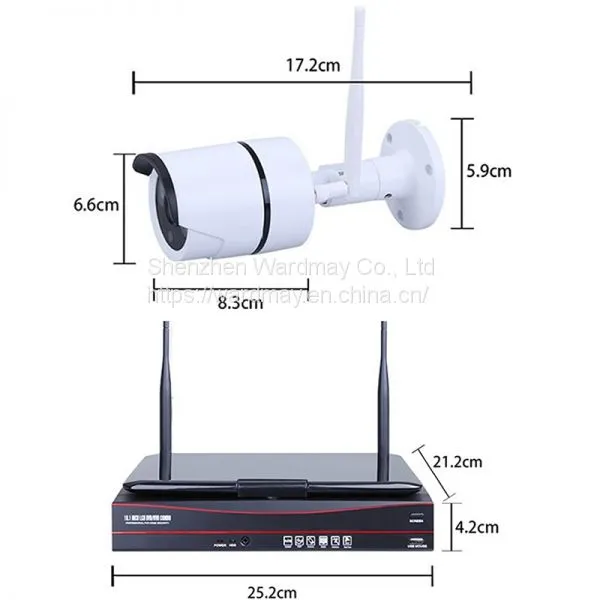 4CH Wireless WiFi IP Camera Security Recording System CCTV for Home Security Built-in 10 Inch photo-4
