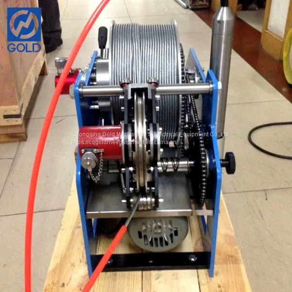 Underground Well Testing Equipment Logging Winch Lifting Force 1-10KN