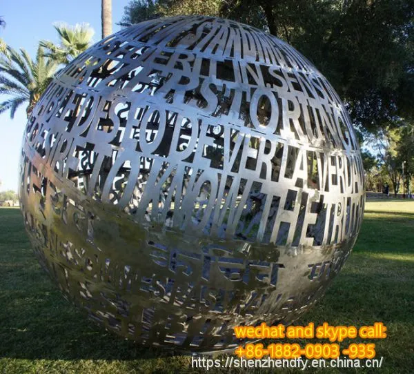 Stainless Steel Hollow Sculpture Customized Sculpture Public Indoor Space photo-4