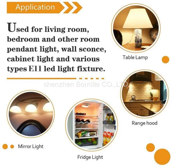 8W Led Bulb Equal to 75W 100W Halogen Bulb E11 Mini Candelabra Bulb for Indoor Light photo-5