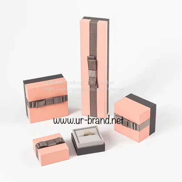 Custom Paper Box With Lid，Bowknot Jewelry Box, Ribbon Box, Ring Box, Necklace Box, Bracelet Box photo-2